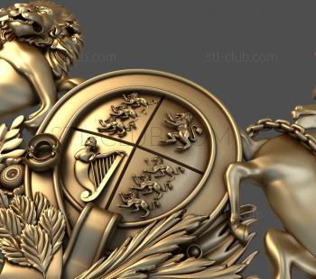 3D model By the power of the lion and the unicorn (STL)